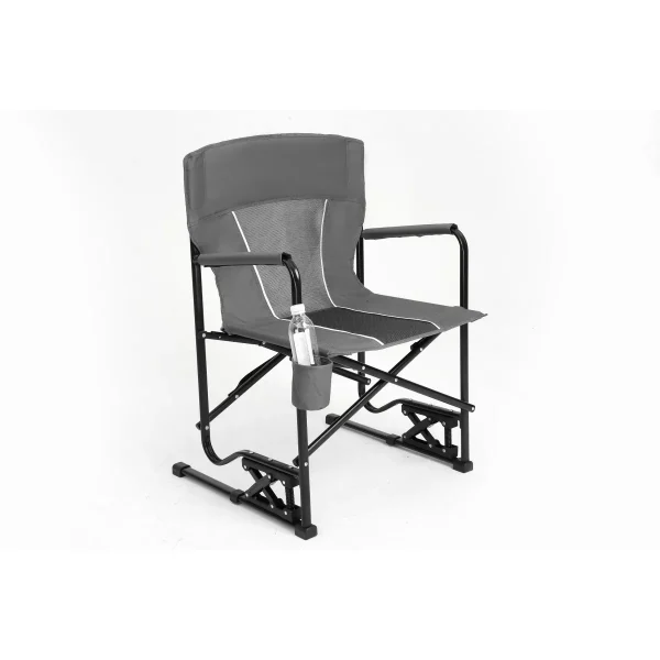 Outdoor Portable Chairs, Folding Chair with Cup Holder, Portable Chair for Outdoor Travel Lawn Backyard, Gray, 24.41"*25.98"*37.01"