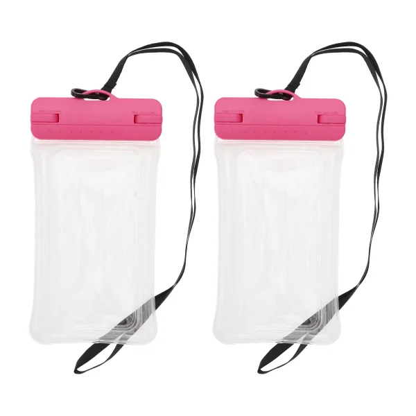 Unique Bargains Inflatable Mobile Waterproof Bag 4.92"x9.65" 2 Pcs